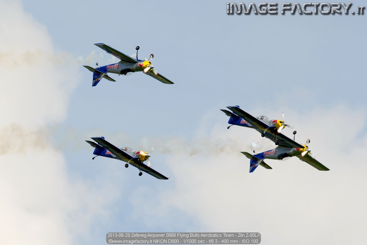 2013-06-29 Zeltweg Airpower 0888 Flying Bulls Aerobatics Team - Zlin Z-50LX